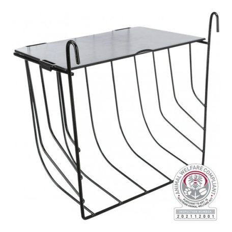 Trixie Eledeltartó Rágcsálónak Fedéllel, Fém, 20 × 18 × 12 cm, Fekete