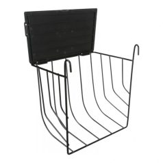   Trixie Eledeltartó Rágcsálónak Fedéllel, Fém, 20 × 18 × 12 cm, Fekete