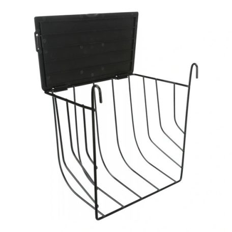 Trixie Eledeltartó Rágcsálónak Fedéllel, Fém, 20 × 18 × 12 cm, Fekete