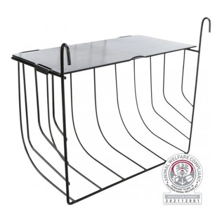 Trixie Eledeltartó Rágcsálónak Fedéllel, Fém, 25 × 18 × 12 cm, Fekete