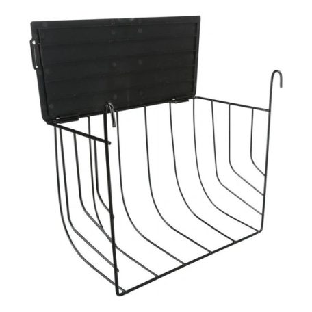 Trixie Eledeltartó Rágcsálónak Fedéllel, Fém, 25 × 18 × 12 cm, Fekete