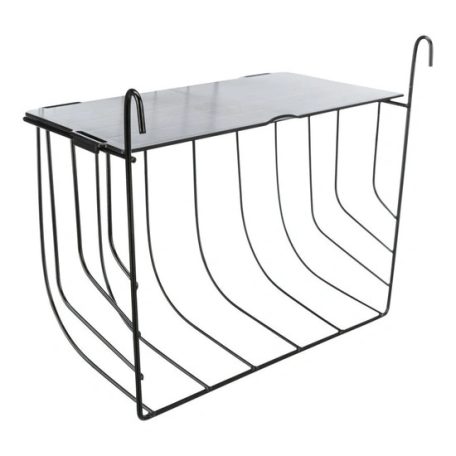 Trixie Eledeltartó Rágcsálónak Fedéllel, Fém, 25 × 18 × 12 cm, Fekete