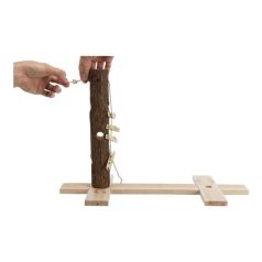   Trixie Gyümölcstartó Rágcsálónak Csipeszekkel, Fa 53x34x25cm