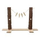 Trixie Gyümölcstartó Rágcsálónak Csipeszekkel, Fa 53x34x25cm