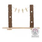 Trixie Gyümölcstartó Rágcsálónak Csipeszekkel, Fa 53x34x25cm