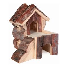   Trixie Ház Fából Kétszintes Feljáróval Rágcsálóknak Bjork 15×15×16