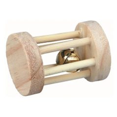   Trixie Játék Fából Henger Csengővel Rágcsálóknak 3,5×5cm