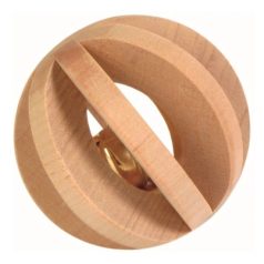 Trixie Játék Fából Labda Csengővel Rágcsálóknak 6cm