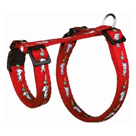 Trixie Hám Pórázzal Nylon, Nyulaknak 25–44cm / 10mm 1,25m