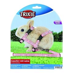   Trixie Hám Pórázzal Nylon, Törpenyulaknak 20–33cm / 8mm 1,25cm