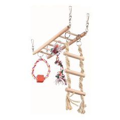   Trixie Függő Híd Fából És Kötél Hörcsögöknek 29×25×9cm