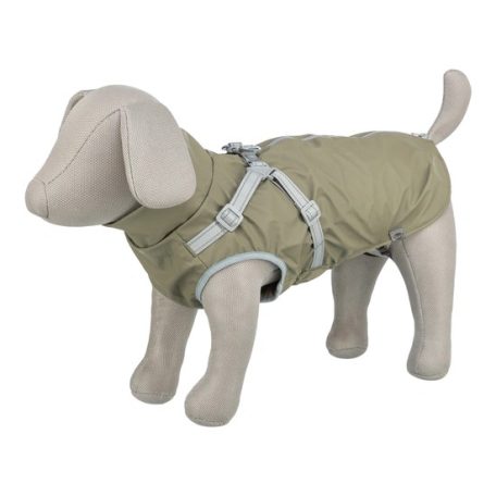 Trixie Esőkabát Ponti hámmal XXS 24cm, olivazöld