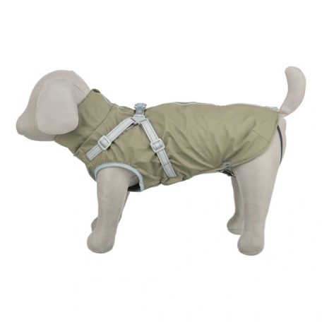 Trixie Esőkabát Ponti hámmal XS 27cm, olivazöld