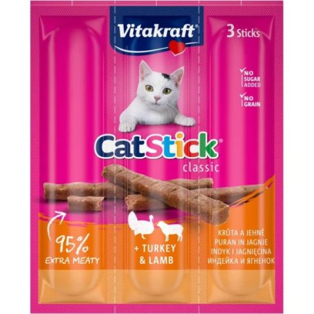 Vitakraft Cat Stick Jutalomfalat Mini Pulyka & Bárány 3x6g