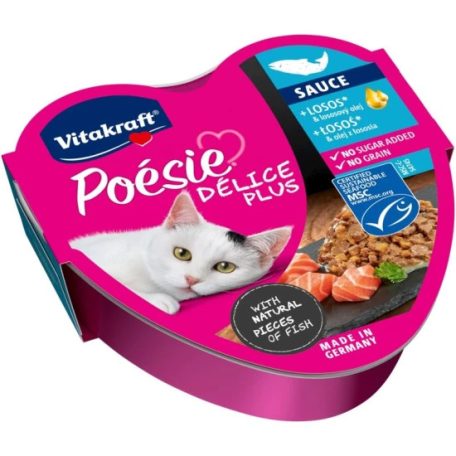 Vitakraft Poésie Delice Plus Macska Alutál Lazac 85g