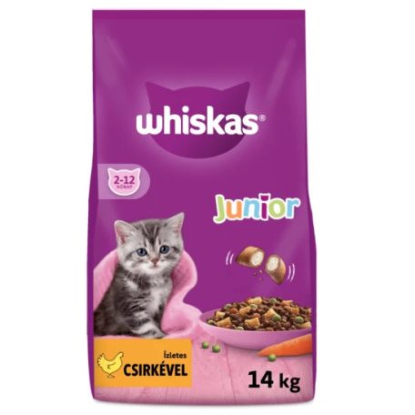 Whiskas Junior macskaeledel csirkével 14kg