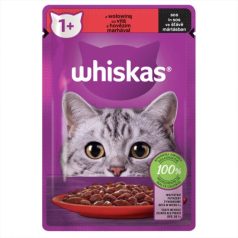 Whiskas alutasak mártásban marhával 85g