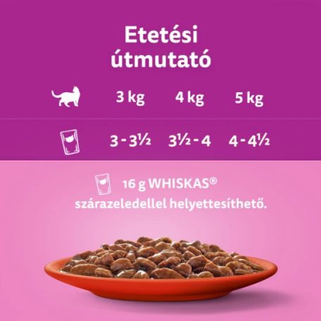 Whiskas alutasak mártásban marhával 85g
