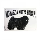 Kutya Harap Tábla A/5 Műanyag (többféle)