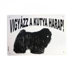 Kutya Harap Tábla A/5 Műanyag (többféle)