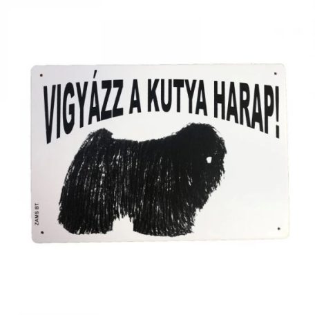 Kutya Harap Tábla A/5 Műanyag (többféle)