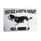 Kutya Harap Tábla A/5 Műanyag (többféle)