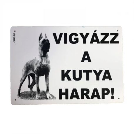 Kutya Harap Tábla A/5 Műanyag (többféle)