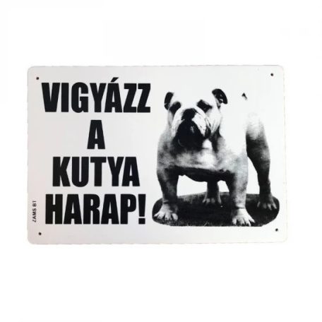 Kutya Harap Tábla A/5 Műanyag (többféle)