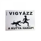 Kutya Harap Tábla A/5 Műanyag (többféle)