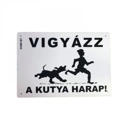 Kutya Harap Tábla A/5 Műanyag (többféle)