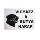 Kutya Harap Tábla A/5 Műanyag (többféle)