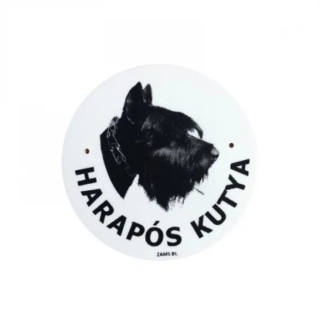 Kutya Harap Tábla Kerek Müany (többféle)
