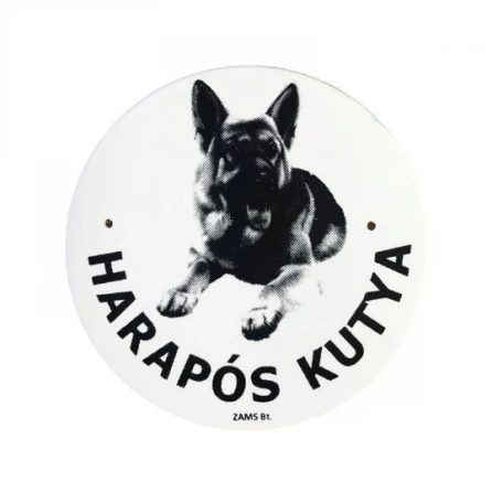 Kutya Harap Tábla Kerek Müany (többféle)