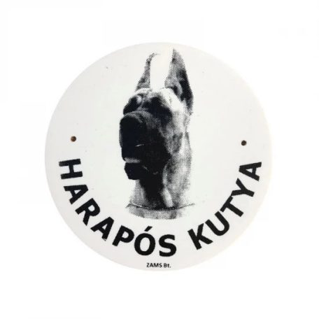 Kutya Harap Tábla Kerek Müany (többféle)